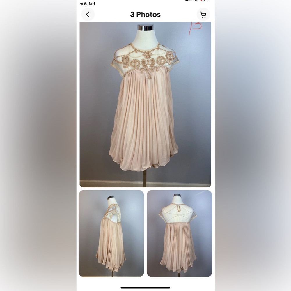 HQMM BEADED Mini Party Dress, BNWT